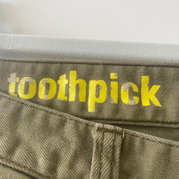 J.‎ Crew Factory Stretch Toothpick Jeans in Olive Green; Low-Rise, Ankle, 28 - Picture 6 of 9